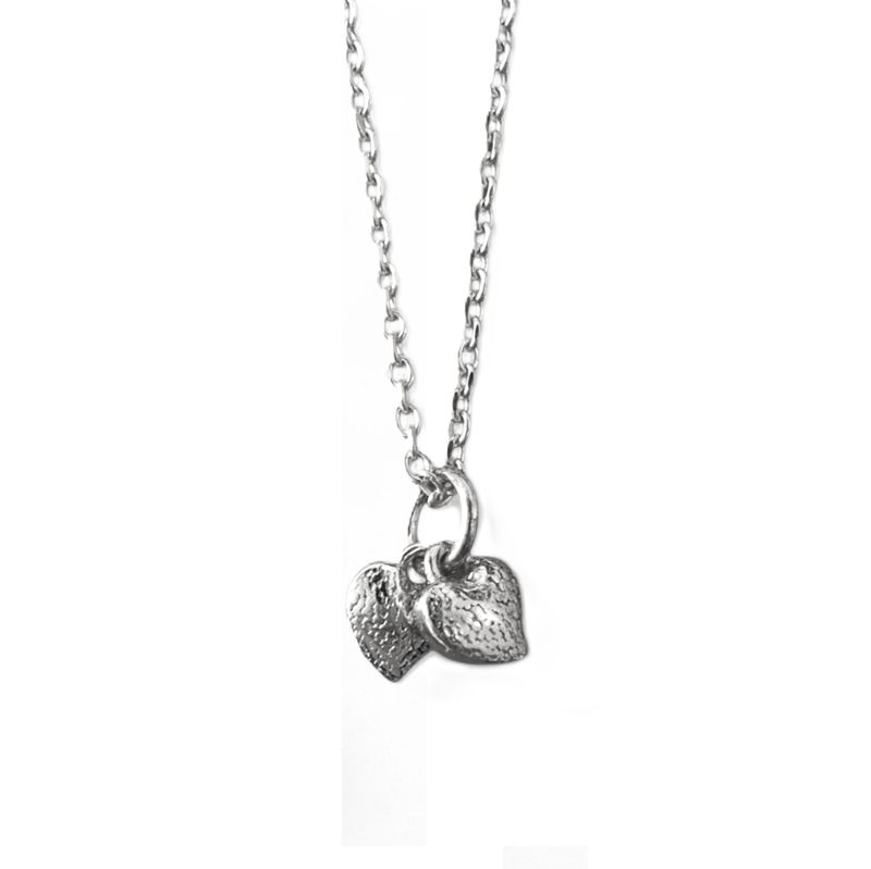 DOUBLE THE LOVE Halskette aus 925 Silber
