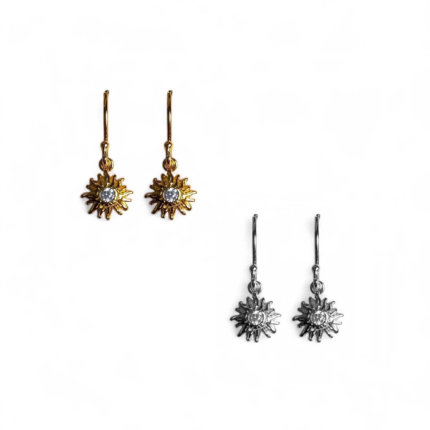 ALPINE Ohrringe aus 925 Silber (vergoldet)