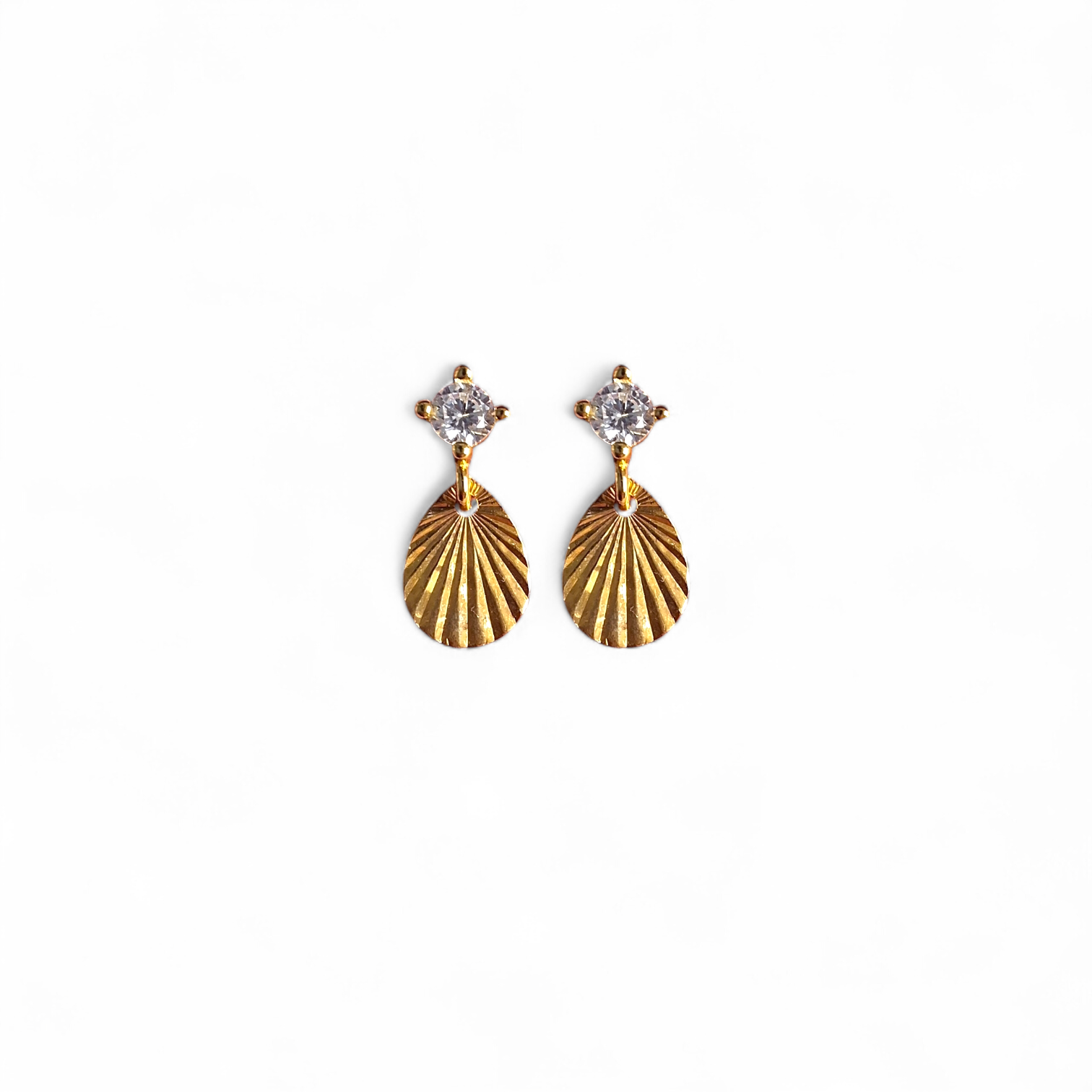 EXTRA RADIANT DROP Ohrringe aus 925 Silber (vergoldet) mit Zirkonia