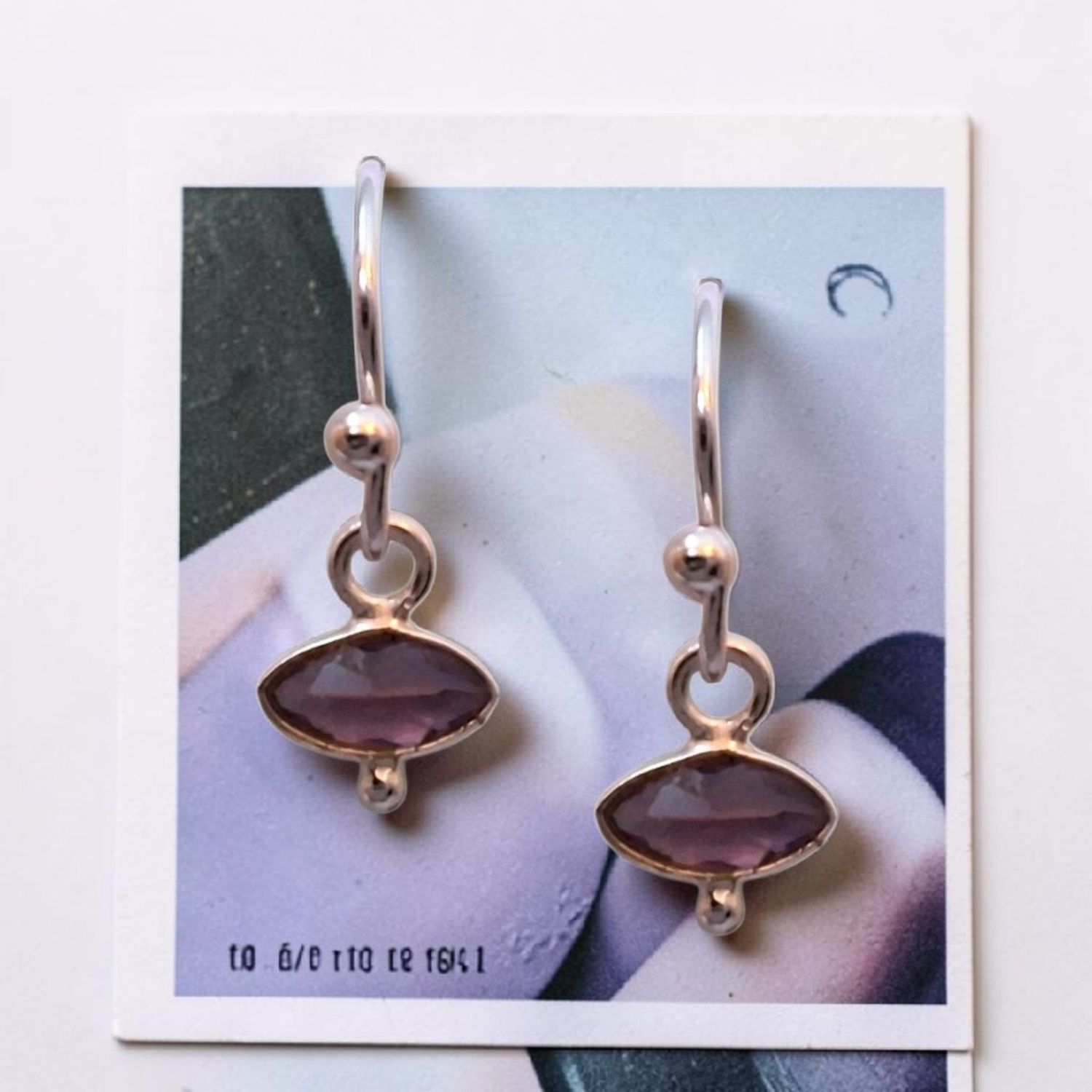 AMETHYST EYE Ohrringe 925 Silber