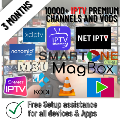 VIP Subscription - Channels and Vods Premium Quality - 3 Months