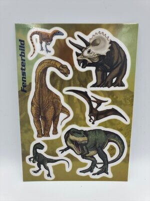 Fensterbild Postkarte Dinosaurier - Lutz Mauder TapirElla