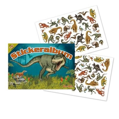 Stickeralbum Dinosaurier T-Rex mit 76 Stickern - Lutz Mauder