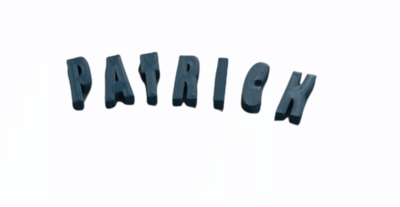3D gedruckte Buchstaben / Zeichen