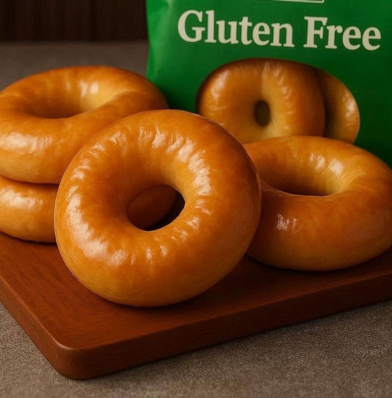 Glazed bagels 2pcs  Gluten Free الخبز البيكلز 2 قطعة خالية من الغلوتين