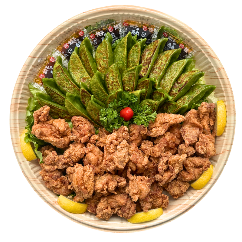 Vegetable Gyoza &amp; Chicken Karaage Tray