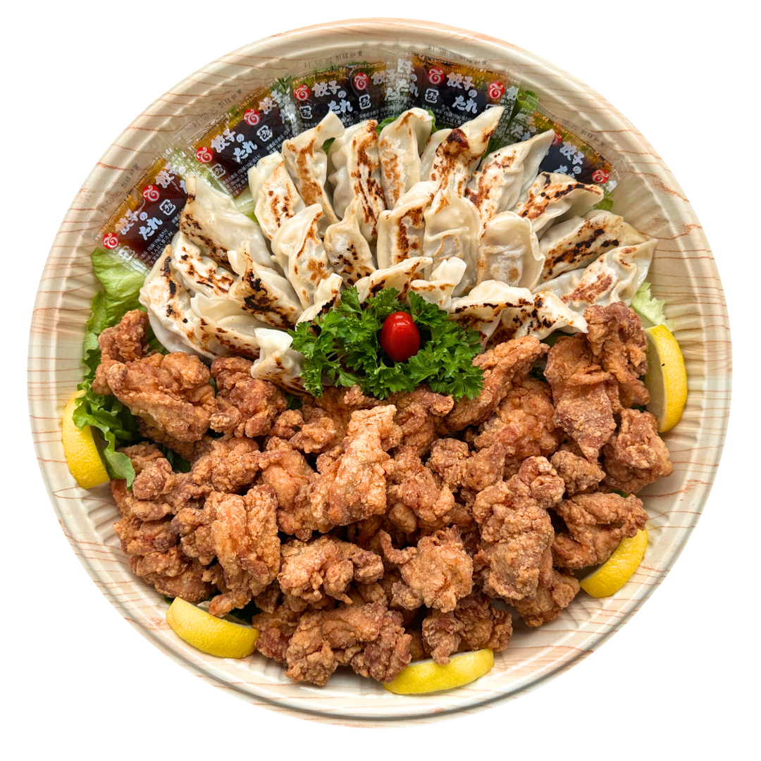 Meat Gyoza &amp; Chicken Karaage Tray