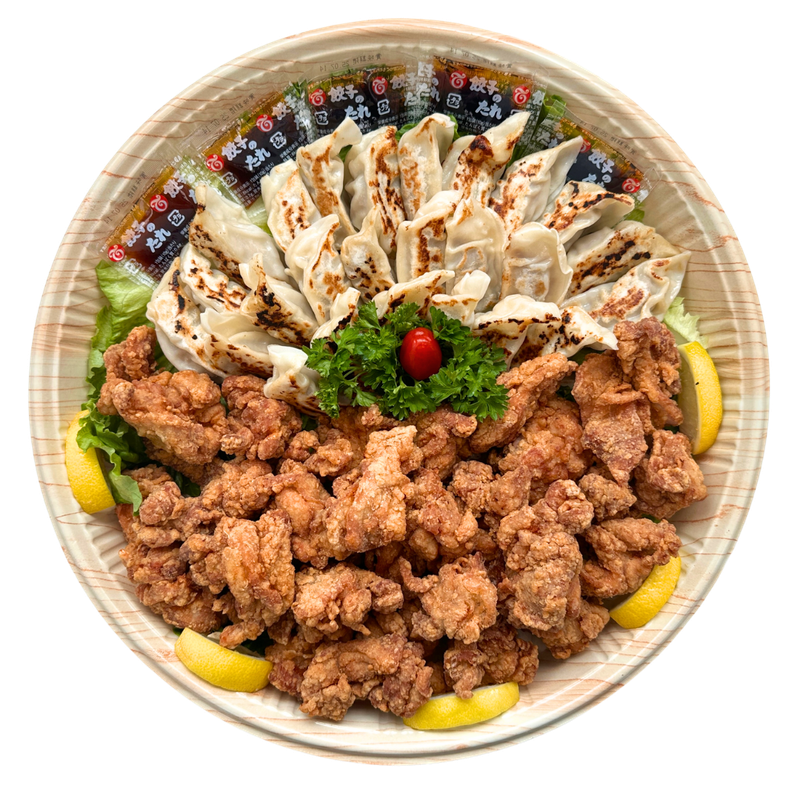 Meat Gyoza &amp; Chicken Karaage Tray