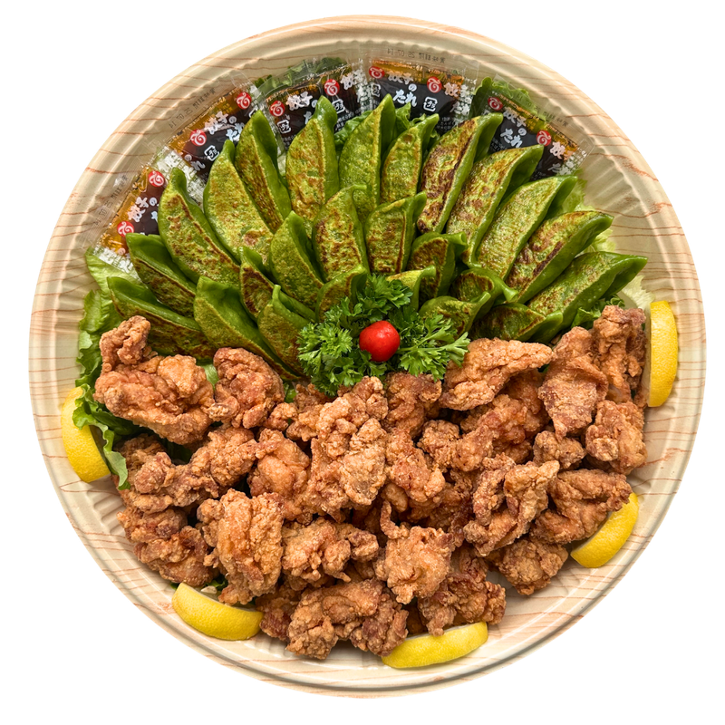 Vegetable Gyoza &amp; Chicken Karaage Tray