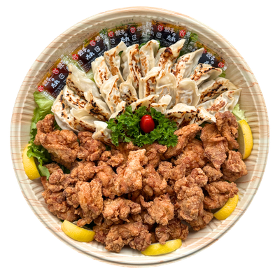 Meat Gyoza &amp; Chicken Karaage Tray