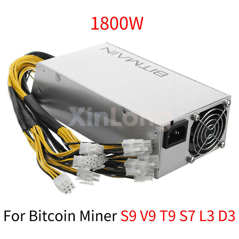 1600W For Antminer APW3++ PSU Power Supply Bitmain D3 S9 S7 L3 B3 X3 T9 Original