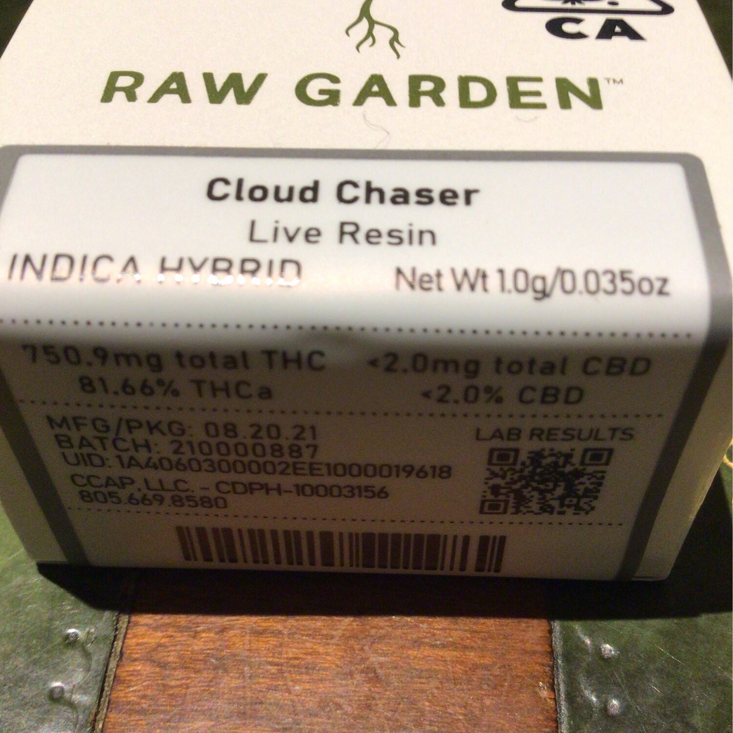 RG Cloud Chaser Live Resin Art Gift