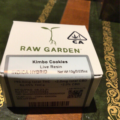 RG Kimbo Cookies Live Resin Art Gift