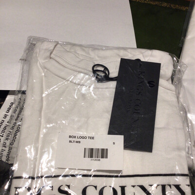Kings County T-shirt Black on White - S