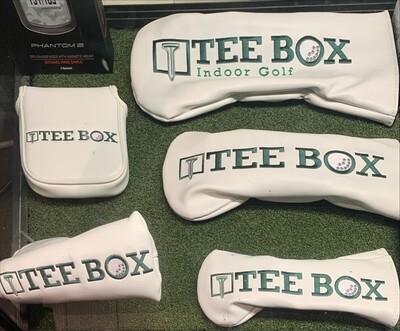 White Teebox Mallet Putter Head Cover