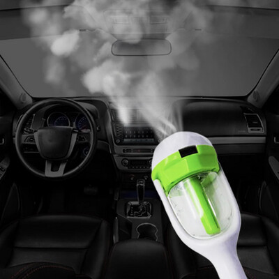 car humidifier work in the place of the lighter with a USB port for charging, 2in 1 charger & humidifier the color is green with white