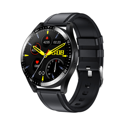 Smart watch K35C black color
Battery lasts for 7 days
(Call - logos - put a photo behind - pulse and steps measurements - install the straps of Huawei and Samsung watches measuring 22 mm)