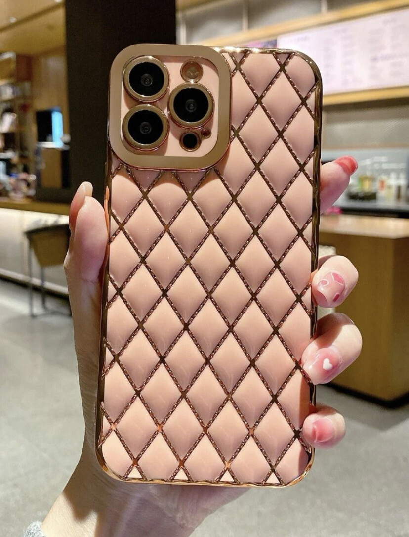case with camera protection, rose gold, beautiful design
