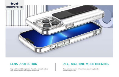 keephone case heldro clear anti shocks with grip&magnet