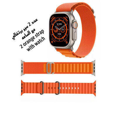 The watch is the closest to the Apple Ultra
Size 49 Water Resistant Wireless Charging
2 straps  in the box of your choice
(contact, notifications, backgrounds from your phone, measurements, touch response speed,)