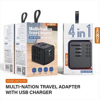 moxom charging adapter for travel