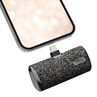 LinkPod Secret 4500mAh Ultra-Compact Cute black Shiny Docking Battery
