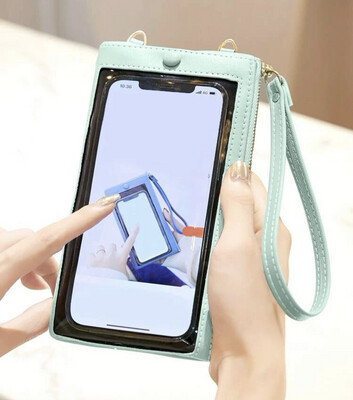 Hand bag for phone and personal items in two colors