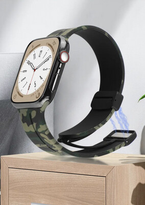 The Apple Watch strap is light in weight, Army in different colors, with a magnetic clasp, easy to wear  To measure 42-44-45-49