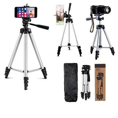 Tripod stand for phones and cameras with scale and control