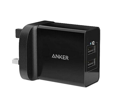 adapter Anker USB 2 port fast charging