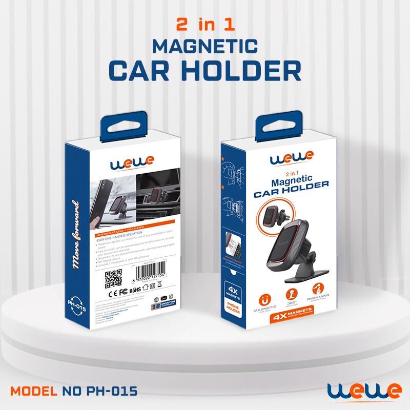 Wewe Stand 2 in 1 magnet 360  degrees Ac and decor  strong magnet suitable for all cars