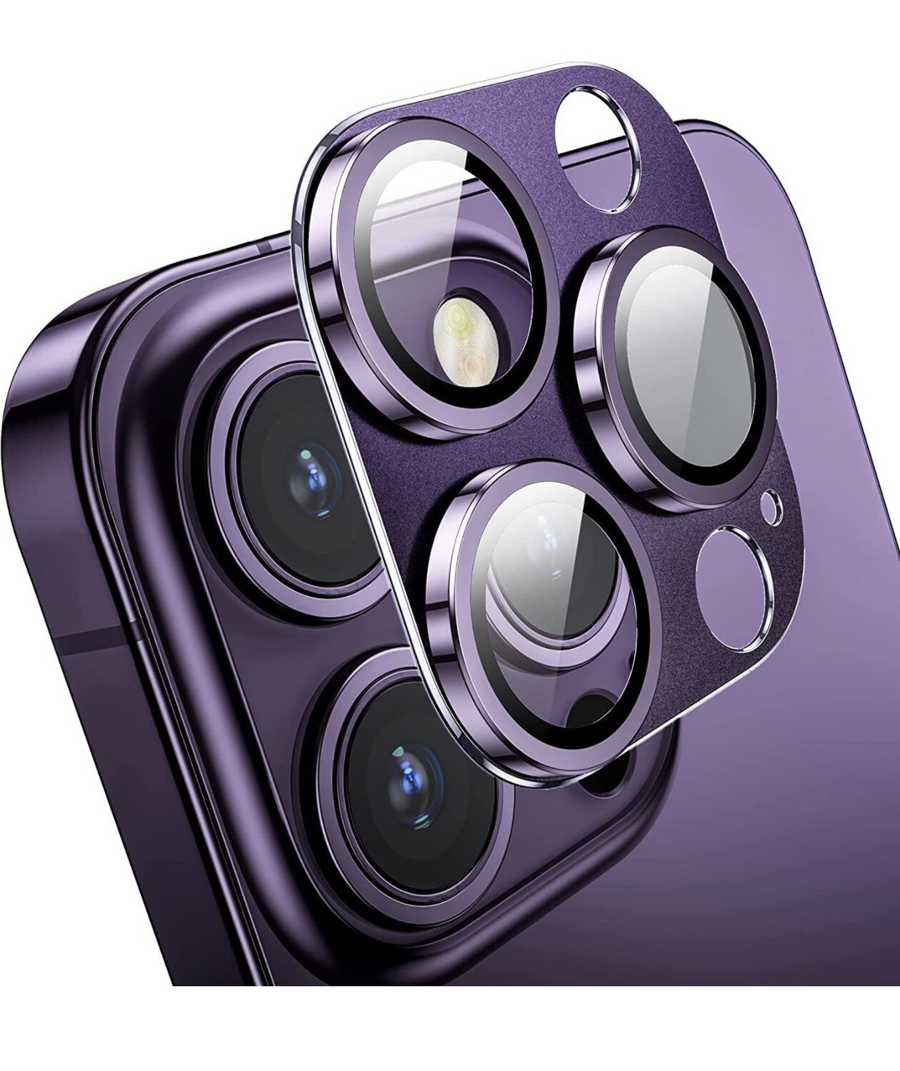 Full camera protection purple for iPhone 14 Pro and 14 Pro Max