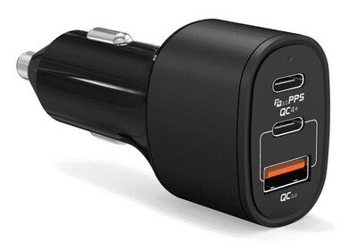 Phone planet Car charger 60w with 3 port 2 pd fast charge 1 usb fast charge 