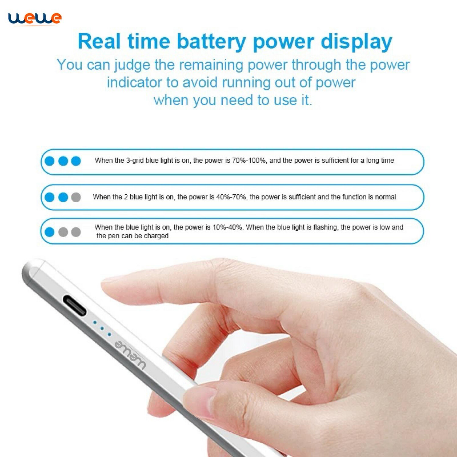 Battery Indicator Apple Pencil Battery Percentage Metapen IPad