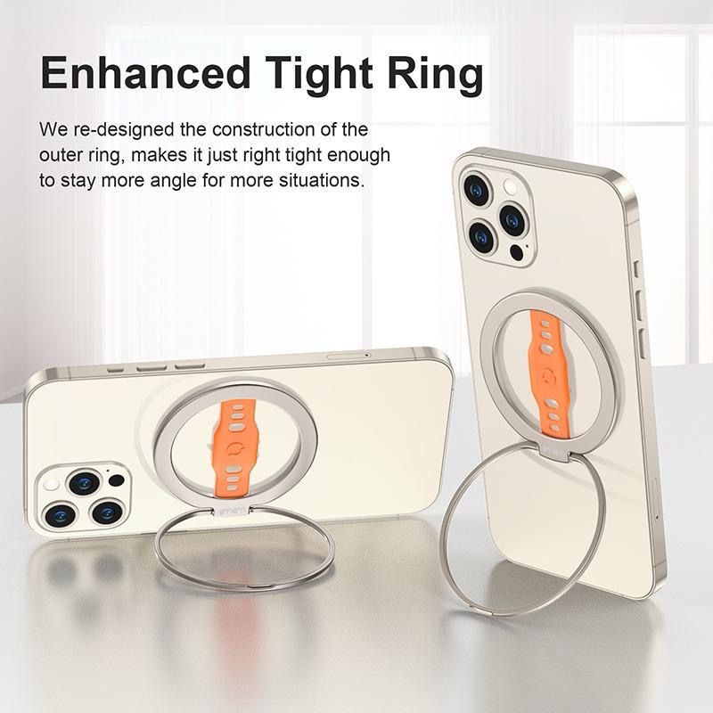 WeWe Magnetic MagSafe Finger Grip with Stand Length and Width Supports Wireless Charging 4in1 