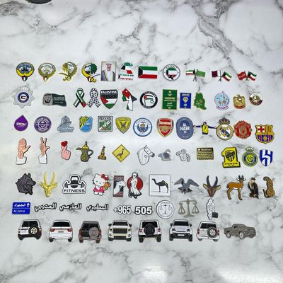 A strong, sticky metal logo that you can place on a phone or anywhere of your choice, in various shapes