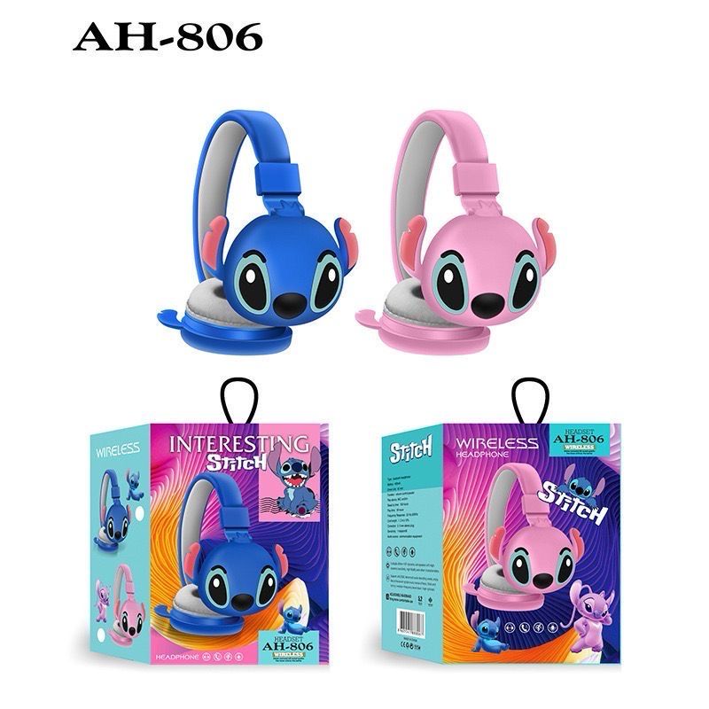 Headphone stitch wireless two color pink &amp; blue high quality 