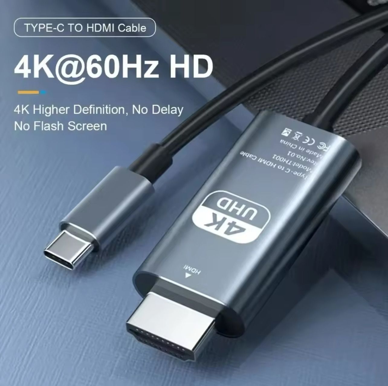 Cable HD Type C Transfer Phone on TV Length 2 meters ultra hd 2k+4k