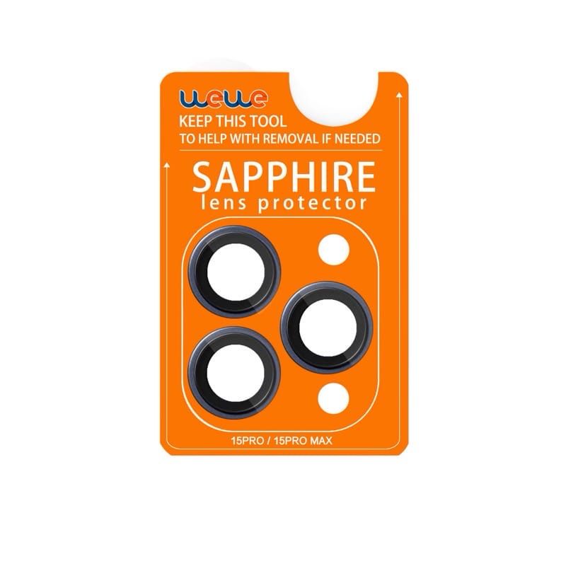 Sapphire camera protector from We We, high quality, clarity and purity, strong protection, beautiful colors