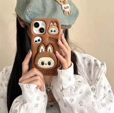 Trend case labubu with grip 