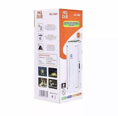 LED flashlight with 4 rechargeable bulbs for the beach and camping, with a suspension and control, lasts up to 4 hours