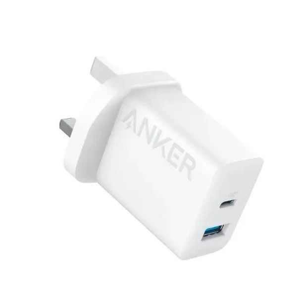 Anker adapter 2port  Dual USB and Type-C Ports Fast Charging Up to 20W for All Devices