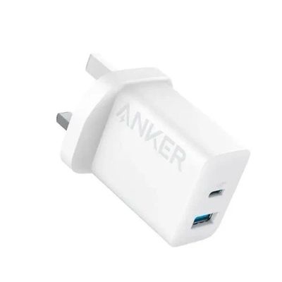 Anker adapter 2port  Dual USB and Type-C Ports Fast Charging Up to 20W for All Devices