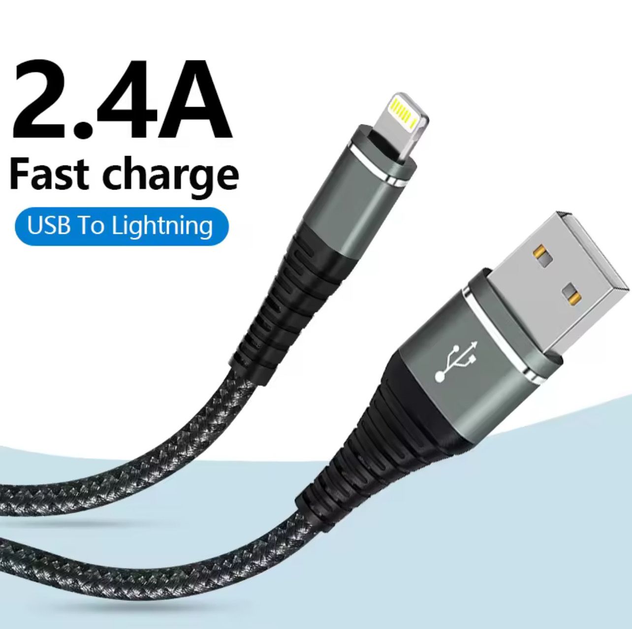 Cable strong and high quality fast charch usb to ligting iphone 3 size