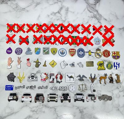 A strong, sticky metal logo that you can place on a phone or anywhere of your choice, in various shapes