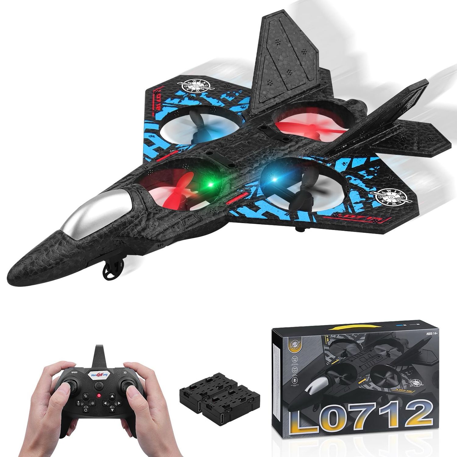 Remote control cargo plane for adults and children. A unique and fun way to fly indoors and outdoors.