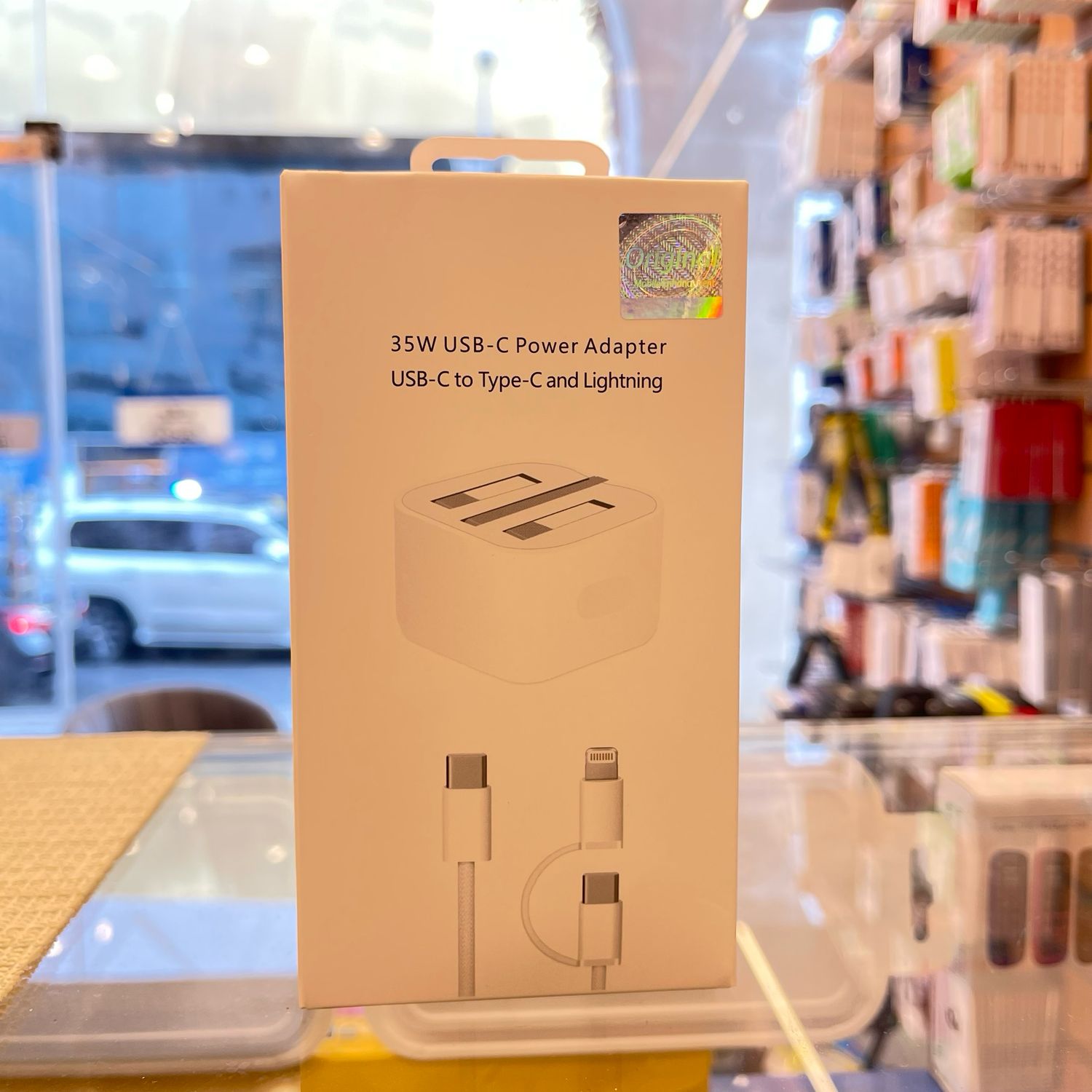 35W Full Charge Multi-use Type-C to Type-C Charging Cable with Lightning Connector for Charging All Types of iPhones and Samsung with One Cable