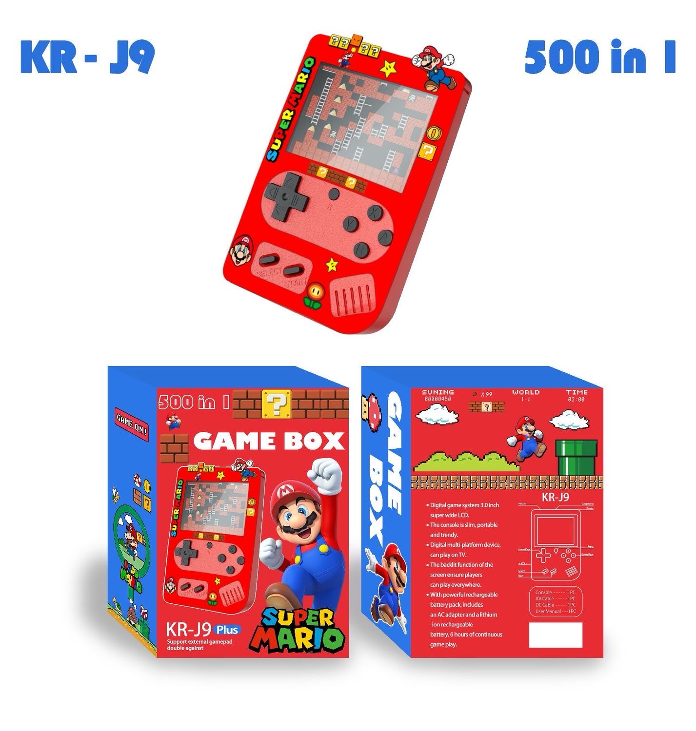 Good guys game box 500 games in one device, various shapes, charging all old games in it