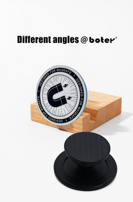 Pop-up grip, strong magnet, and a grip Hold it and it becomes a stand