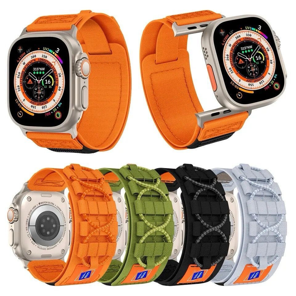 strap Double HD for the Apple Watch , in four distinct colors, with a sticky, sporty mountain character Size available (42-44-45-46-49)